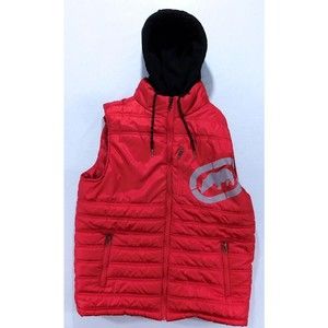 ECKO Unlimited Red Hooded Vest Size MED